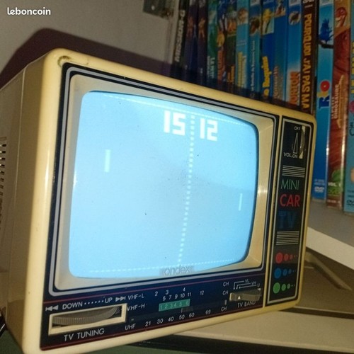 Mini cathodique crt - tv, noir