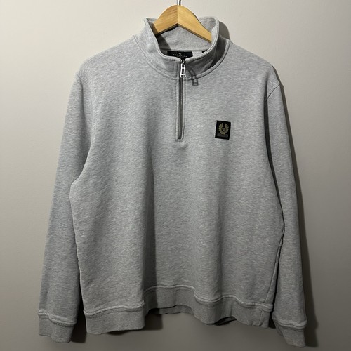 Felpa pullover belstaff terry - felpa,