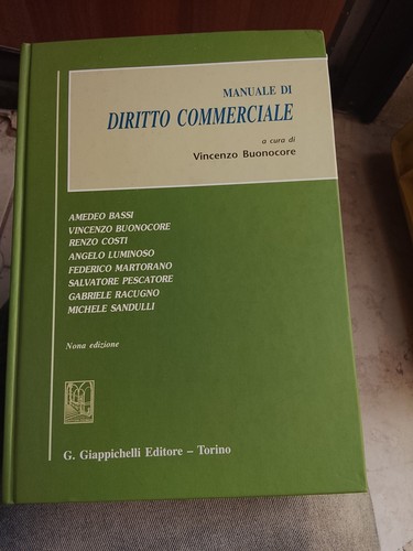 Manuale diritto commerciale - manuale,
