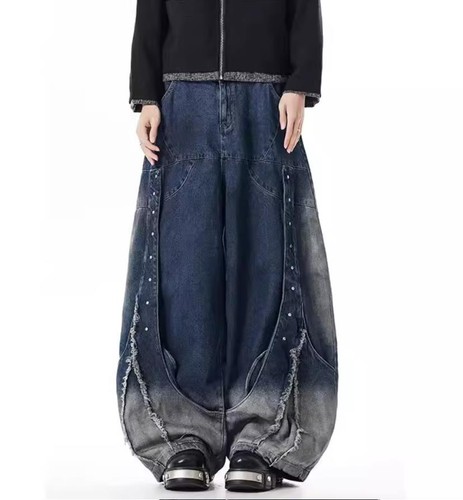 Jeans uomo nero blu denim