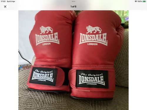 Guanti boxe rossi - guanti, lonsdale