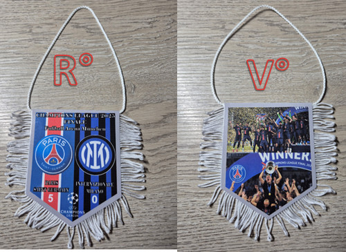 Fanion 9x11cm champions league - 9x11cm,