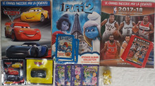 LOTTO STOCK ALBUM FIGURINE PANINI, NBA 2017-18, I PUFFI 2, Cars 3, GLIMMIES 3