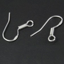 Monachelle Ganci Pz x 10 Orecchini Argento Base SENZA NICKEL Bigiotteria xi