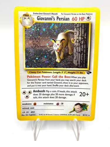 Carta pokemon giovanni - pokemon, giovanni's