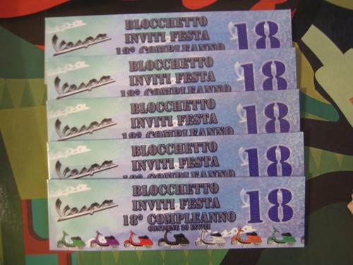 Blocchetti inviti festa da - ,