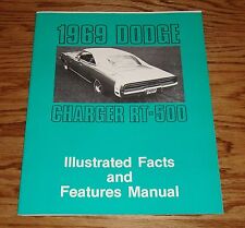 Dodge Charger & RT-500 1969 Manuale illustrato fatti e caratteristiche 69