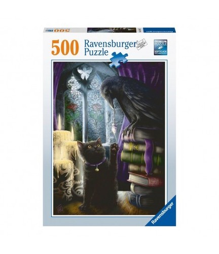 Puzzle gatto corvo 500 pz - 500,