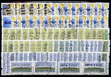 GERMANIA ACCUMULO DI FRANCOBOLLI DA DISTRIBUTORI AUTOMATICI USATI RIPETUTI