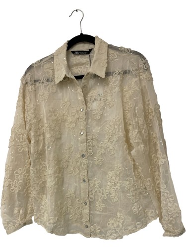 Camicia donna zara media - donna, ecrù