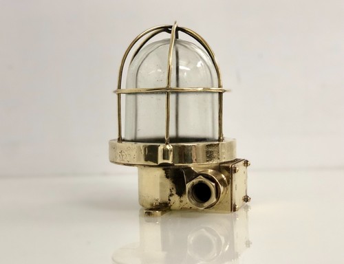 Lampada paratia ottone nautico
