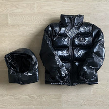 Trapstar Irongate Giacca con cappuccio staccabile - Nero lucido ^