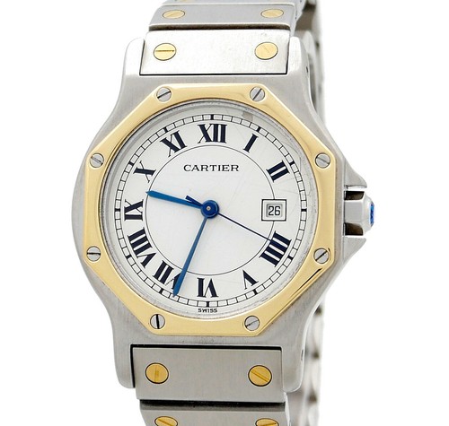 Cartier santos octagon 30mm - santos,