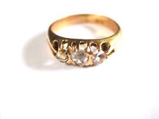 Antico Anello Oro Rosso 585 Con Rosendiamanten, 3,07 G