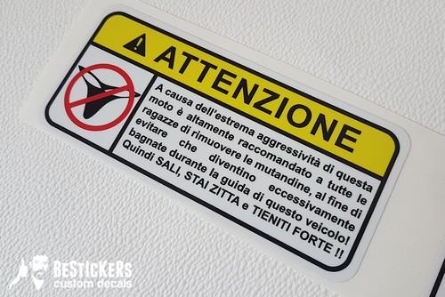 Adesivo etichetta moto - etichetta,
