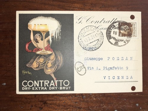 Cartolina illustrata contratto - cartolina,