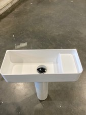 Falper Lavabo a Mano Compatto da Parete 18" Ceramilux BIANCO Nuovo!
