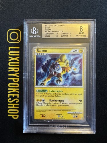 Carta card pokemon raikou - card,