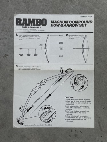 Vintage rambo set arco e - arco,