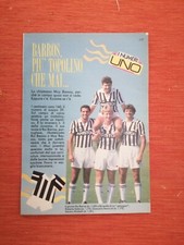 ARTICOLO CON FOTO CLIPPING "RUI BARROS" JUVENTUS DEL 1989 pagine 4 