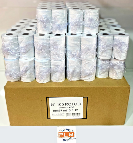 100 rotoli carta - carta, per