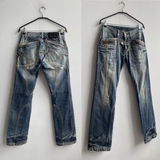 Jeans uomo vintage Avant Garde ABSOLUT JOY anni 00 Y2K denim blu grezzo taglia XS/S