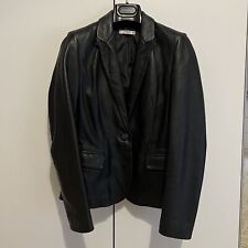 MANGO giacca pelle donna NERA taglia S.