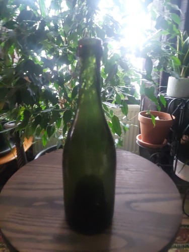 Antica bottiglia vino verde - antica,