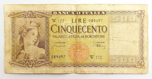 Italia 500 lire - , 1947