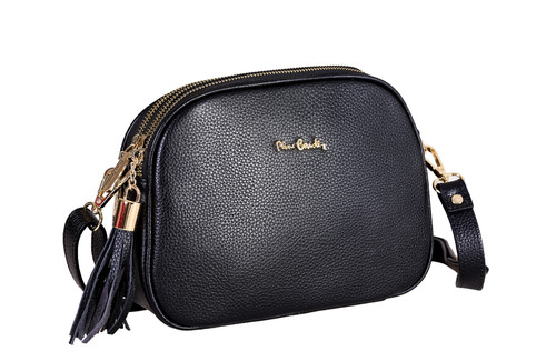 Borsa pelle con tracolla - in,