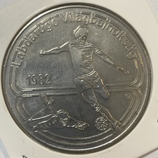 MONETA COIN UNGHERIA MAGYAR 100 FORINT 1982 MONDIALI CALCIO FIFA WORLD CUP SPAIN