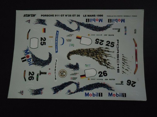 Decal porsche 911 - porsche, gt1