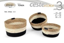 3 CESTE CESTA PORTA OGGETTI