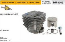 GR. CILINDRO E PISTONE MOTOSEGA HUSQVARNA JONSEREDS HU 55 RANCHER Ø 46 mm