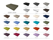 Lenzuolo con angoli in raso di cotone mako lenzuolo con angoli tinta unita altezza materasso 12-20 cm