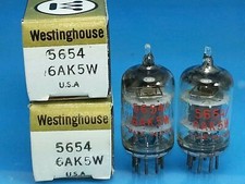 WESTINGHOUSE 5654 6AK5 W TUBO