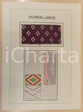 1939 BERGAMO Angelo GALIGNANI Studi su campionari di tessuto - Polonese lanced