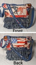 Borsa fatta a mano boho denim