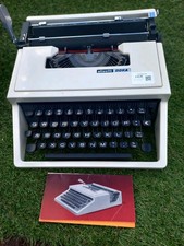 Vintage Olivetti Dora Manual Portable Typewriter & Case Made In Spain
