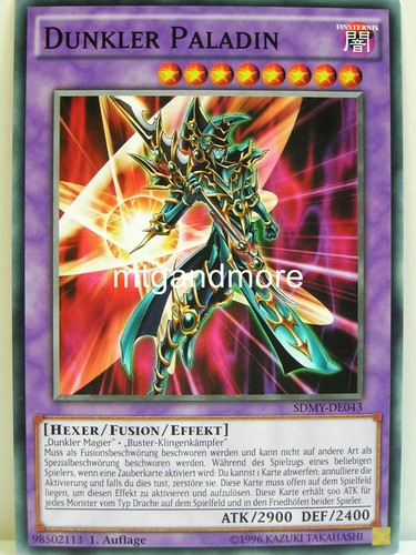1x dunkler paladin - yu-gi-oh,