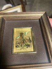 Quadretto foglia oro - vintage