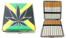 x Box PortaSigarette Porta Sigarette Tabacco  Metallo Jamaica hsb