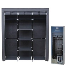 Mobile Guardaroba 175 x 150 x 45 cm – Grigio in Tessuto TNT Salvaspazio