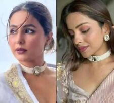 Set collana girocollo Sabyasachi Pachi Kundan gioielli fatti a mano set donna regalo lei