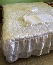 Trapunta matrimoniale primaverile Bianca Vintage