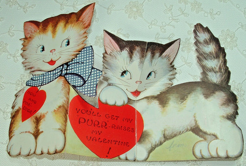 Tri fold pop cat valentine - cat,