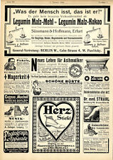 Liebig estratto di carne caviale Beluga Amburgo J.W. Penna stilografica Bamberger 1904