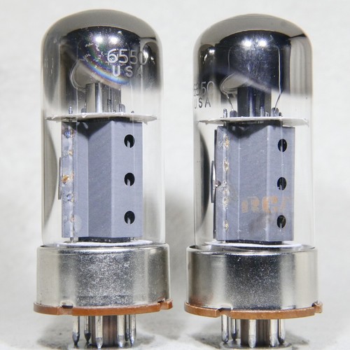 Matched pair rca 6550 - pair, hole
