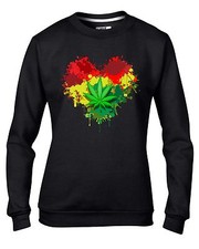 Rasta Cuore Reggae Donna Felpa