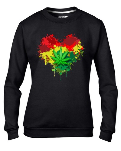 Rasta cuore reggae - donna, felpa